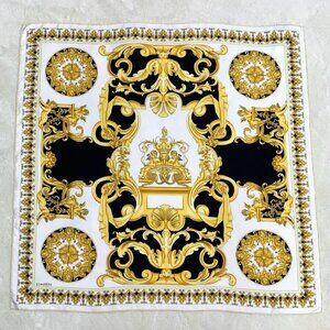 Versace multicolor silk scarf